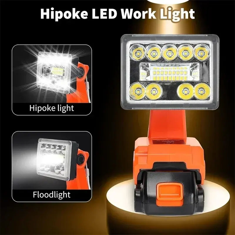 Black+Decker Tool Cordless - مصباح عمل لاسلكي LED مناسب لأدوات