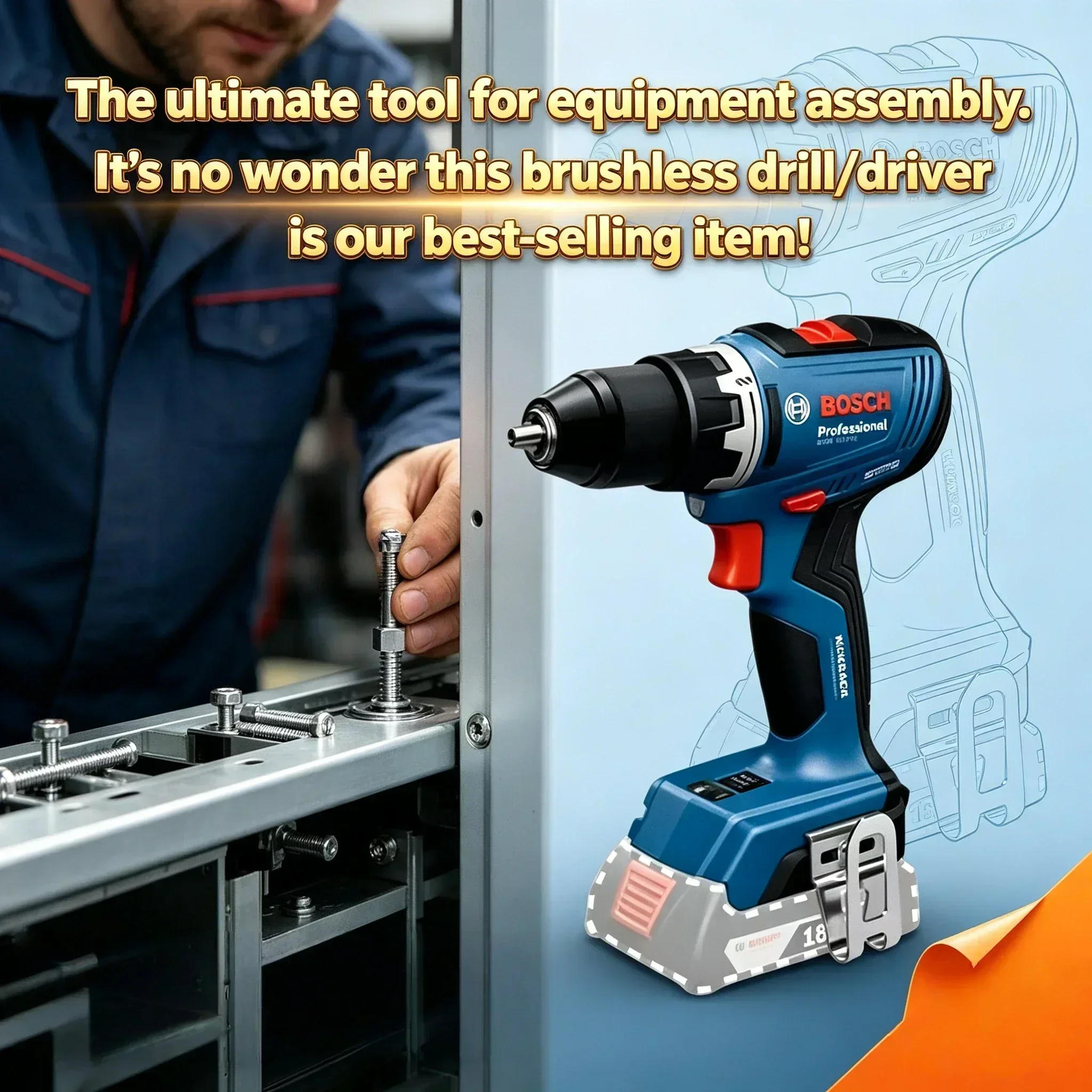 Bosch Drill Gsb 18V - مثقاب لاسلكي احترافي من بوش GSR