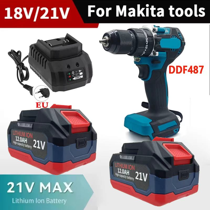 Makita Drill Ddf484 - بطارية ليثيوم قابلة لإعادة الشحن 18