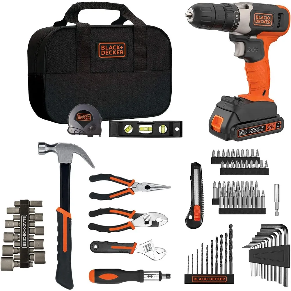 Black+Decker Tool 20V Max - مجموعة أدوات منزلية من بلاك اند