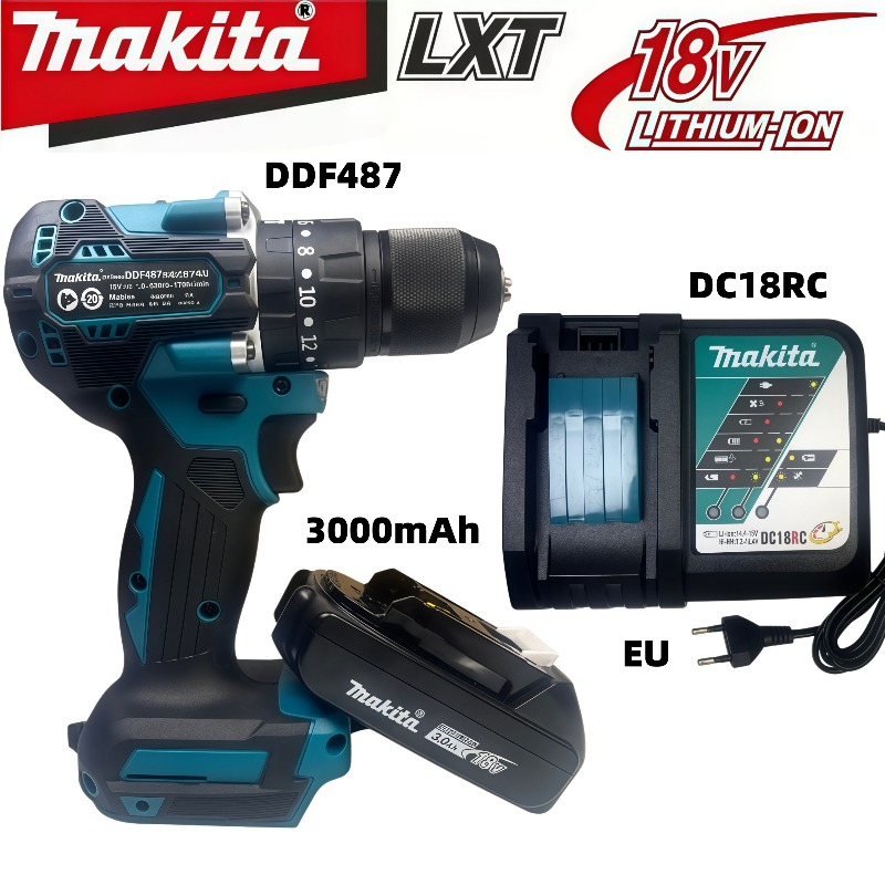 Makita Drill Ddf484 - مثقاب ماكيتا DDF487 لاسلكي بدون فرشاة