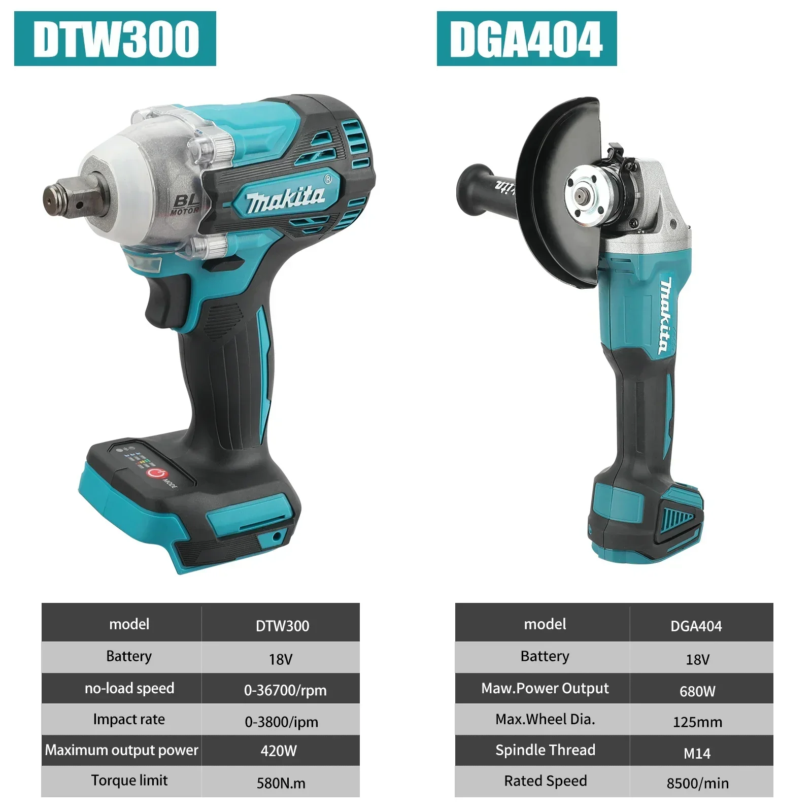 مجموعة ماكيتا DTW300 أو DGA404 - مراجعة Makita Drill Dtw300 وسعره