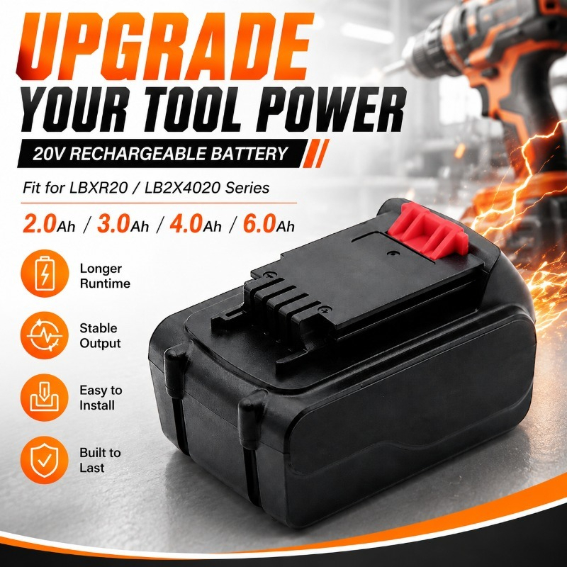 بطارية ليثيوم أيون بديلة 20 فو - مراجعة Black+Decker Tool 20V Max وسعره