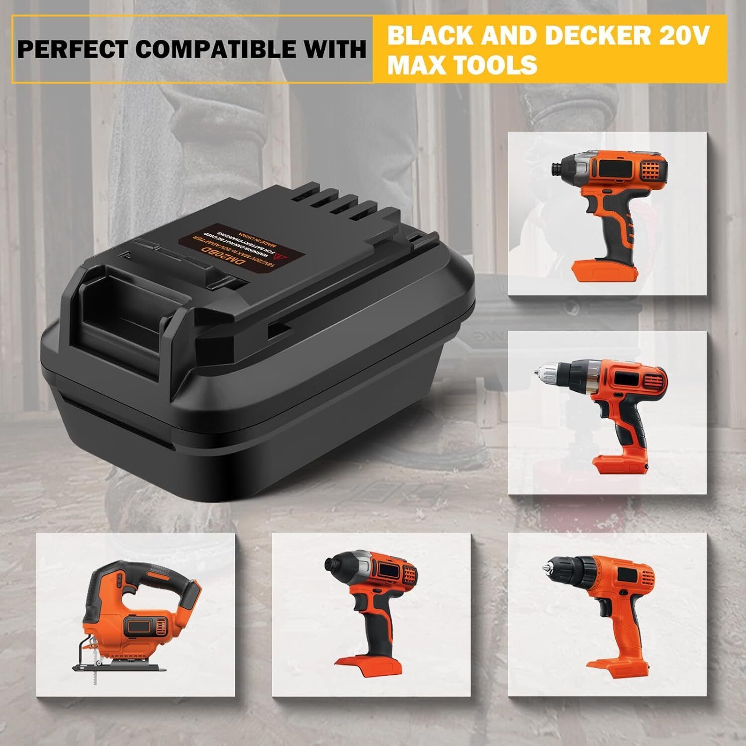 محول بطارية DM20BD لـ DeWalt 2 - مراجعة Black+Decker Tool Cordless وسعره