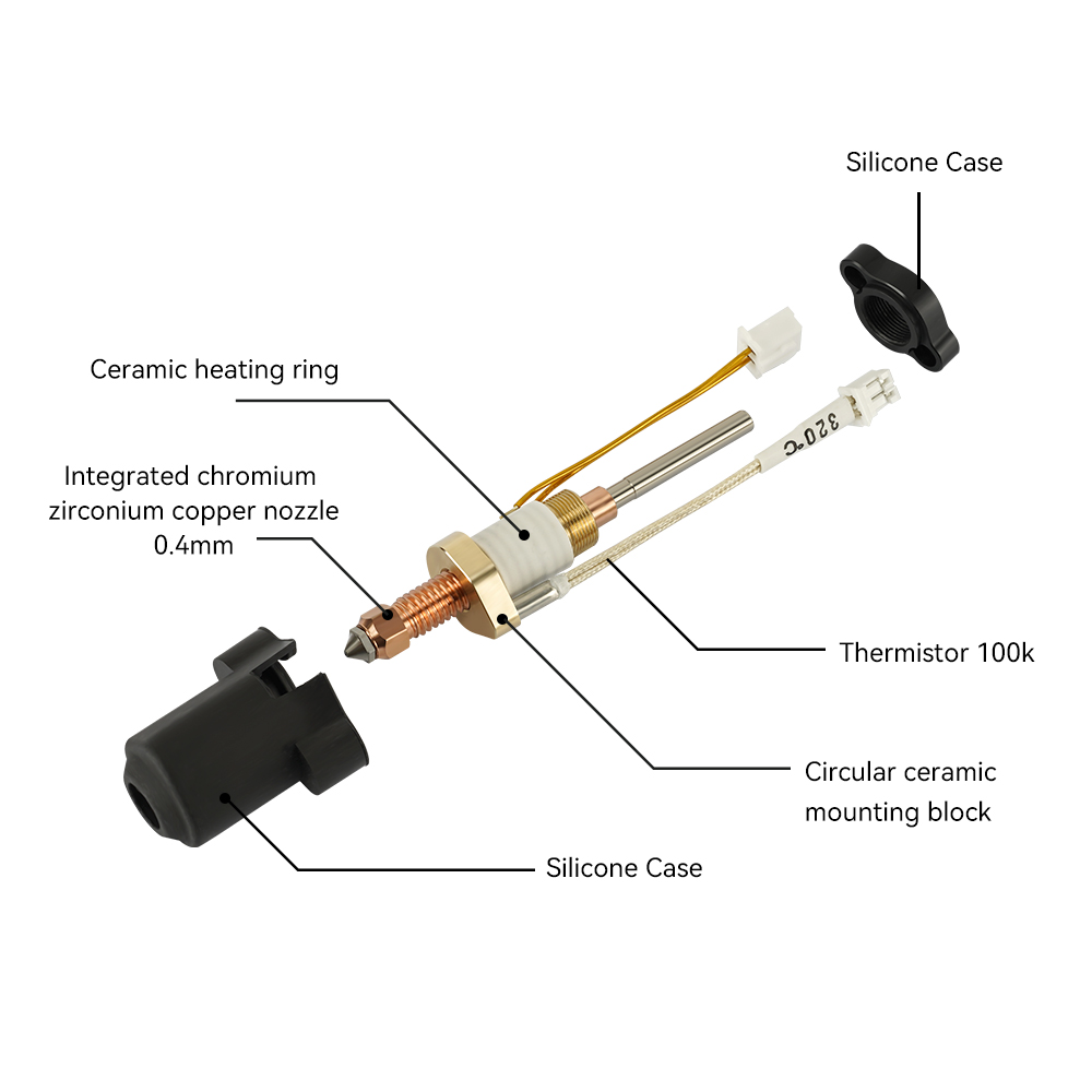 ل Creality K1C/K1 ماكس Hotend  - مراجعة Creality Printer K1 وسعره