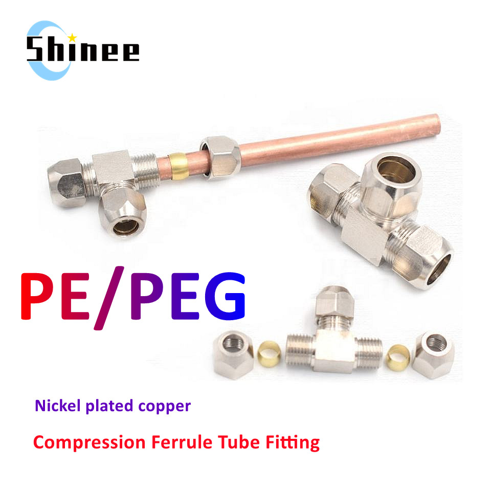 1 قطعة تركيبات تعمل بالهواء ال - مراجعة Compression Fitting Brass وسعره