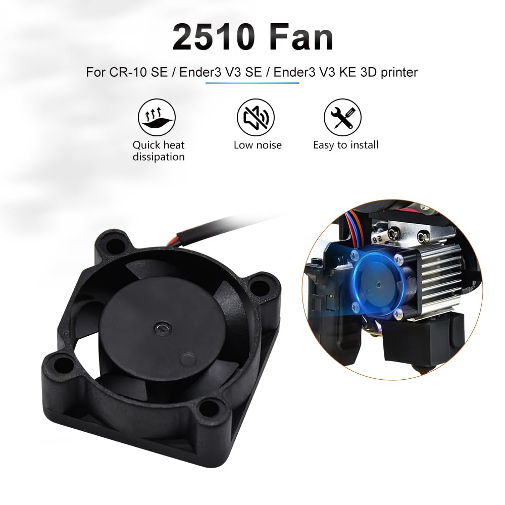مراوح طابعة ثلاثية الأبعاد من  - مراجعة Creality Printer Ender 3 V3 وسعره
