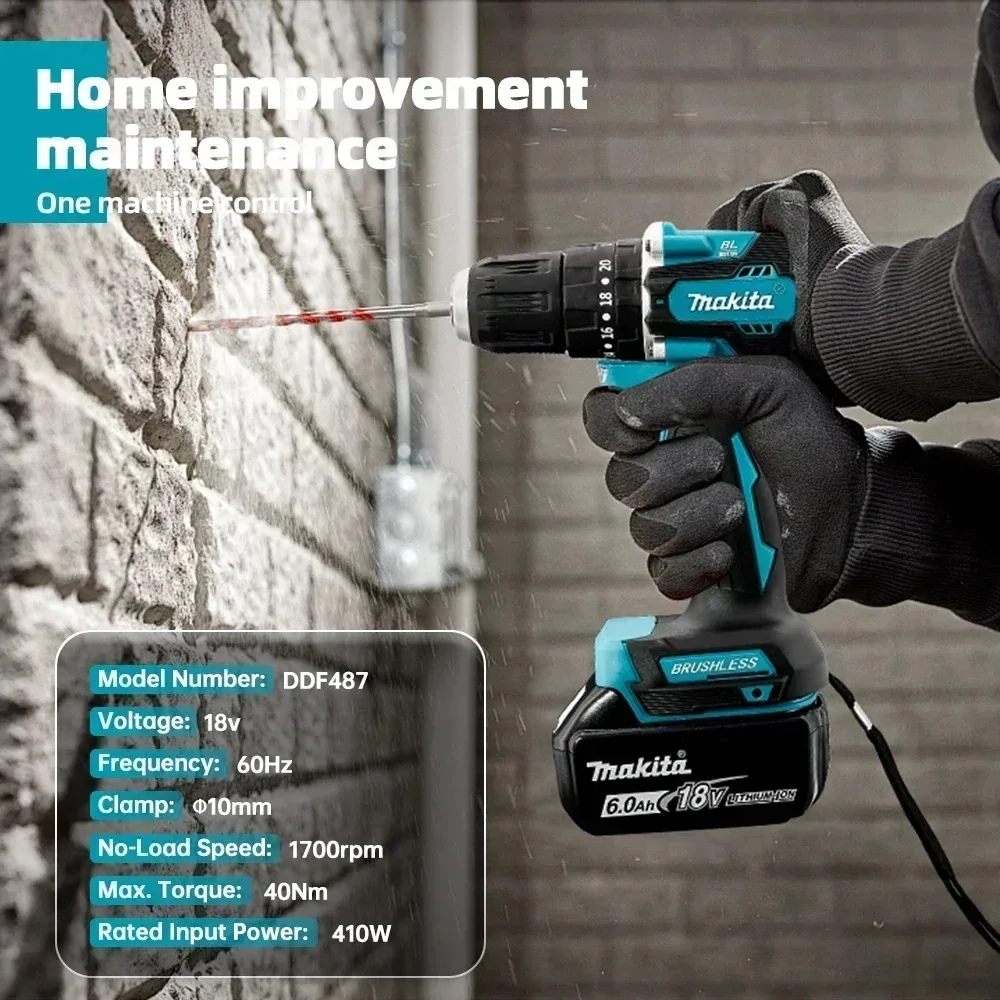 درجة احترافية 🏆   الأصلي ماكيت - مراجعة Makita Drill Ddf484 وسعره
