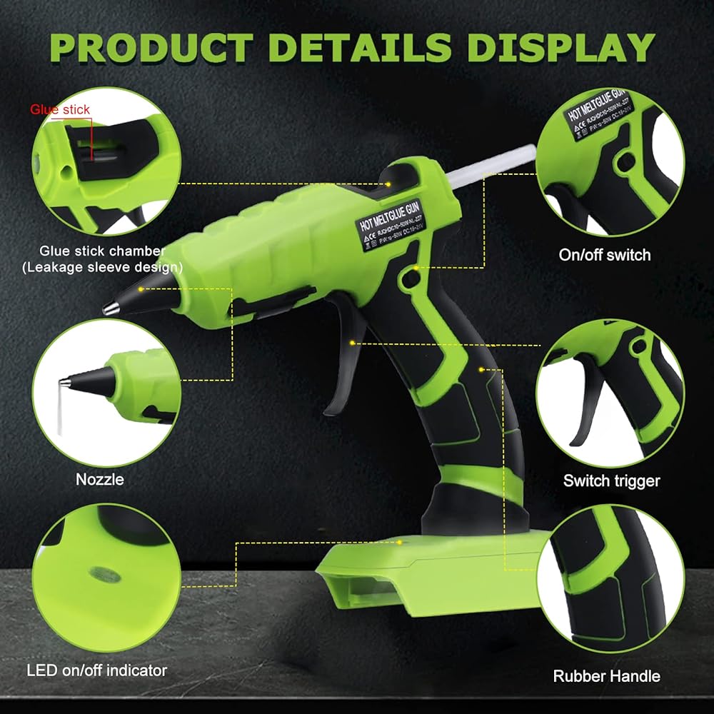 مسدس الغراء الساخن اللاسلكي ،  - مراجعة Black+Decker Tool 20V Max وسعره