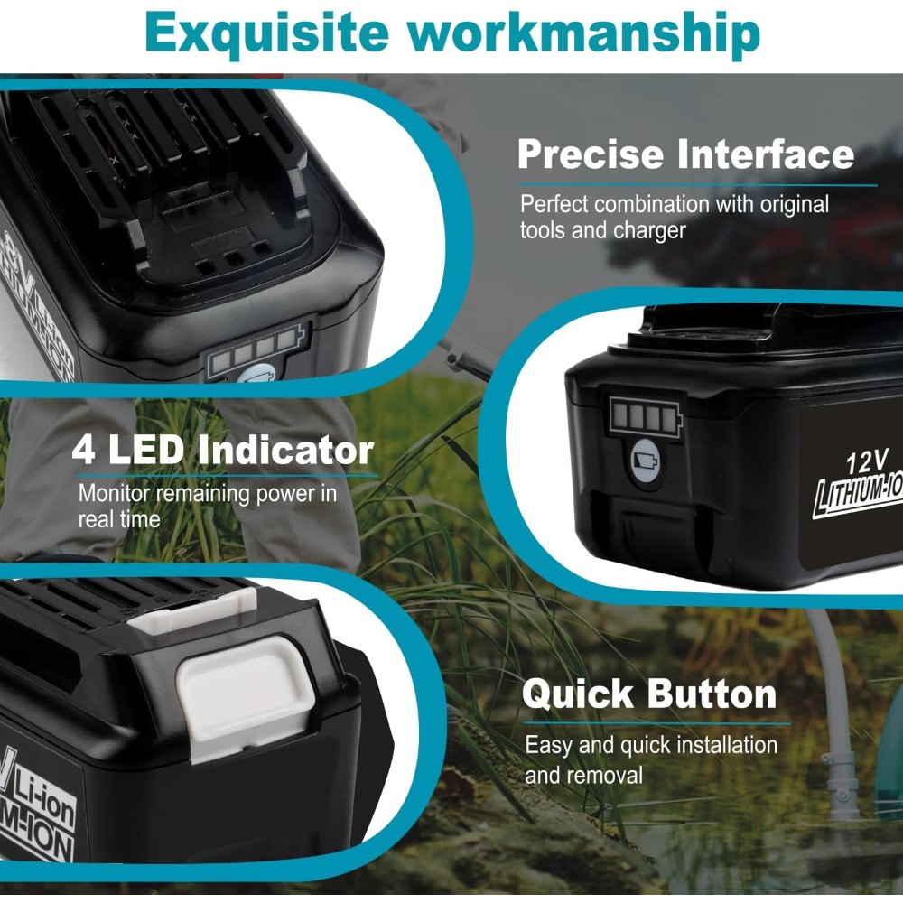 10.8 فولت 12 فولت 6A قابلة للش - مراجعة Makita Drill Hp1640 وسعره