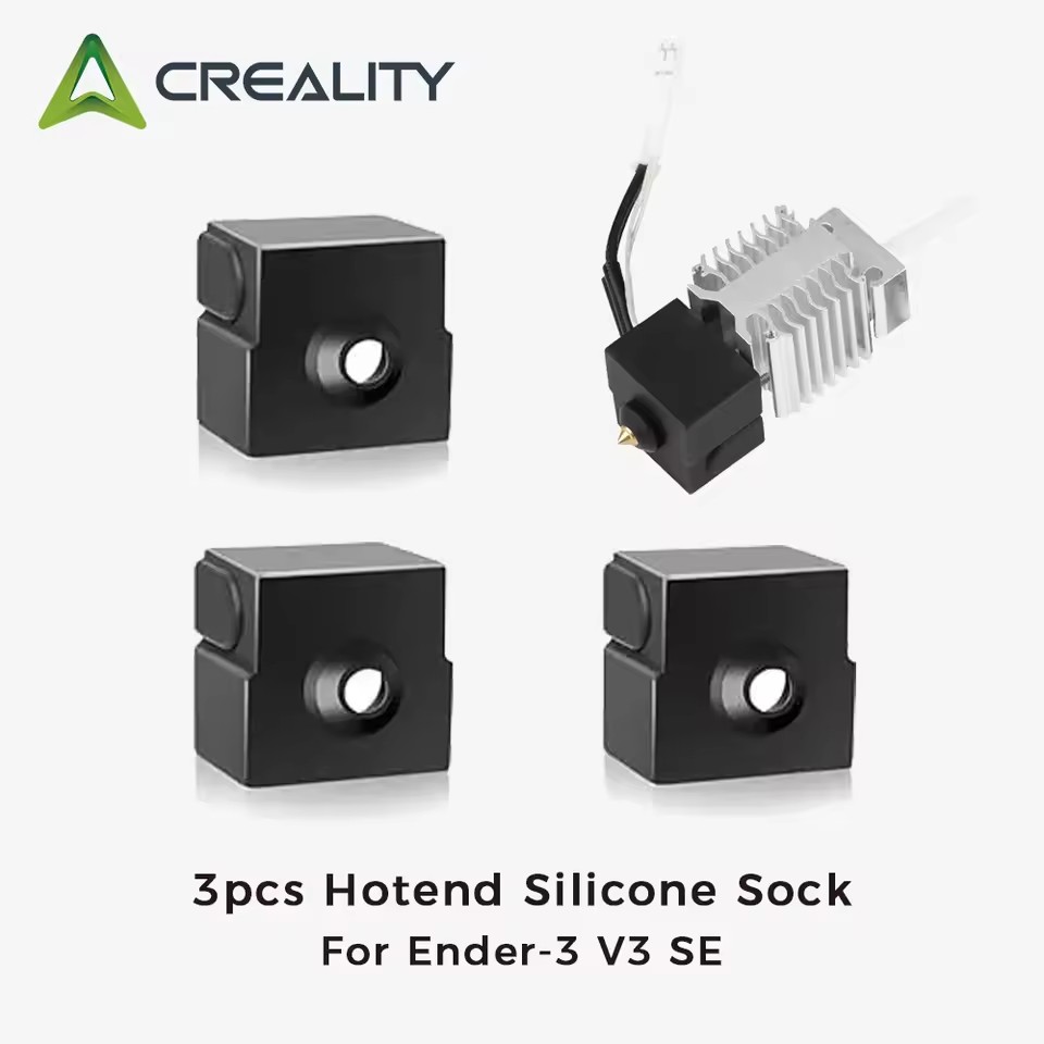 غطاء سيليكون مقاوم للحرارة من  - مراجعة Creality Printer Ender 3 V3 وسعره