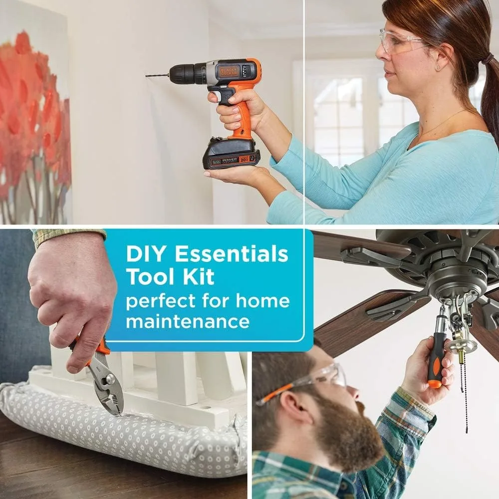 مجموعة أدوات منزلية من بلاك ان - مراجعة Black+Decker Tool 20V Max وسعره
