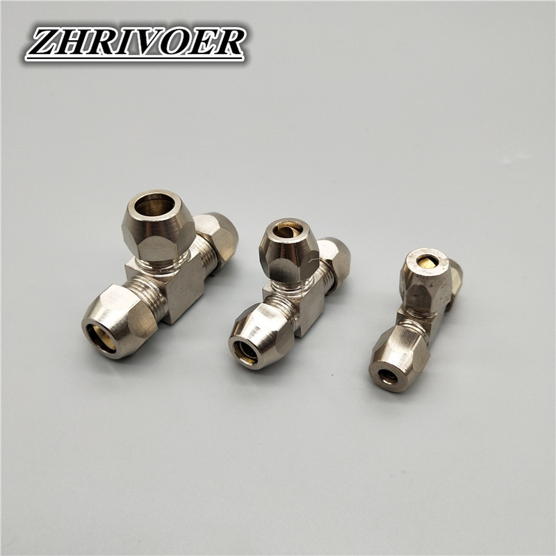 1 قطعة تركيبات تعمل بالهواء ال - مراجعة Compression Fitting Brass وسعره